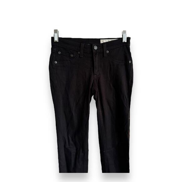 Rag & Bone Womens Jeans Sz 24 Black Plush Legging Style Pants W15030163 - Picture 5 of 11